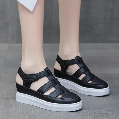Zomer Sandalen Wedge Gladiator Stijl Hoge Hak