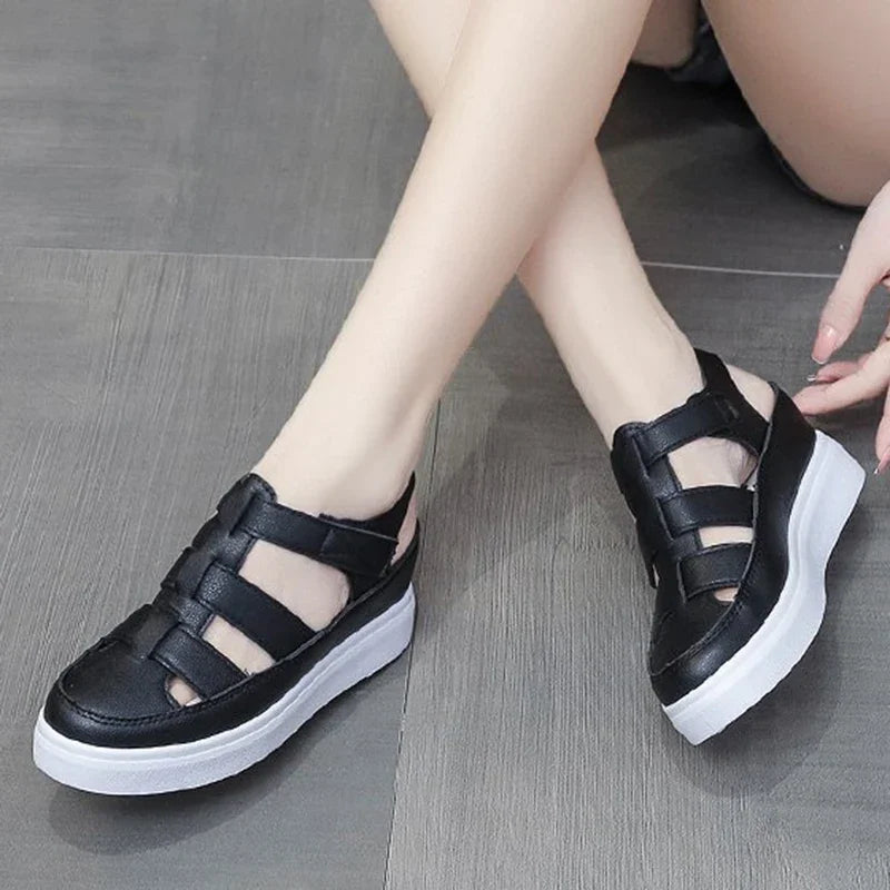Zomer Sandalen Wedge Gladiator Stijl Hoge Hak