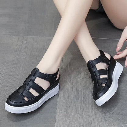Zomer Sandalen Wedge Gladiator Stijl Hoge Hak
