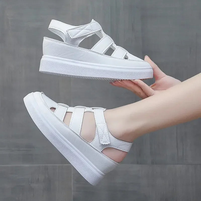 Zomer Sandalen Wedge Gladiator Stijl Hoge Hak