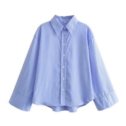 Lente Zomer Blouse Dames Katoen Losse Vrouwelijke Stijl