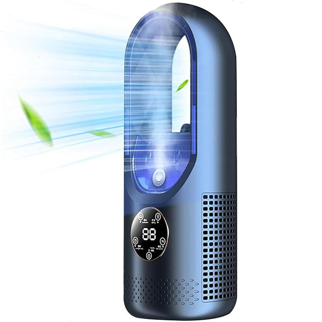 Draadloze Compacte Luchtkoeler met Stille Ventilator – Handig USB-Apparaat voor Thuis en Kantoor – 100ml Watertank