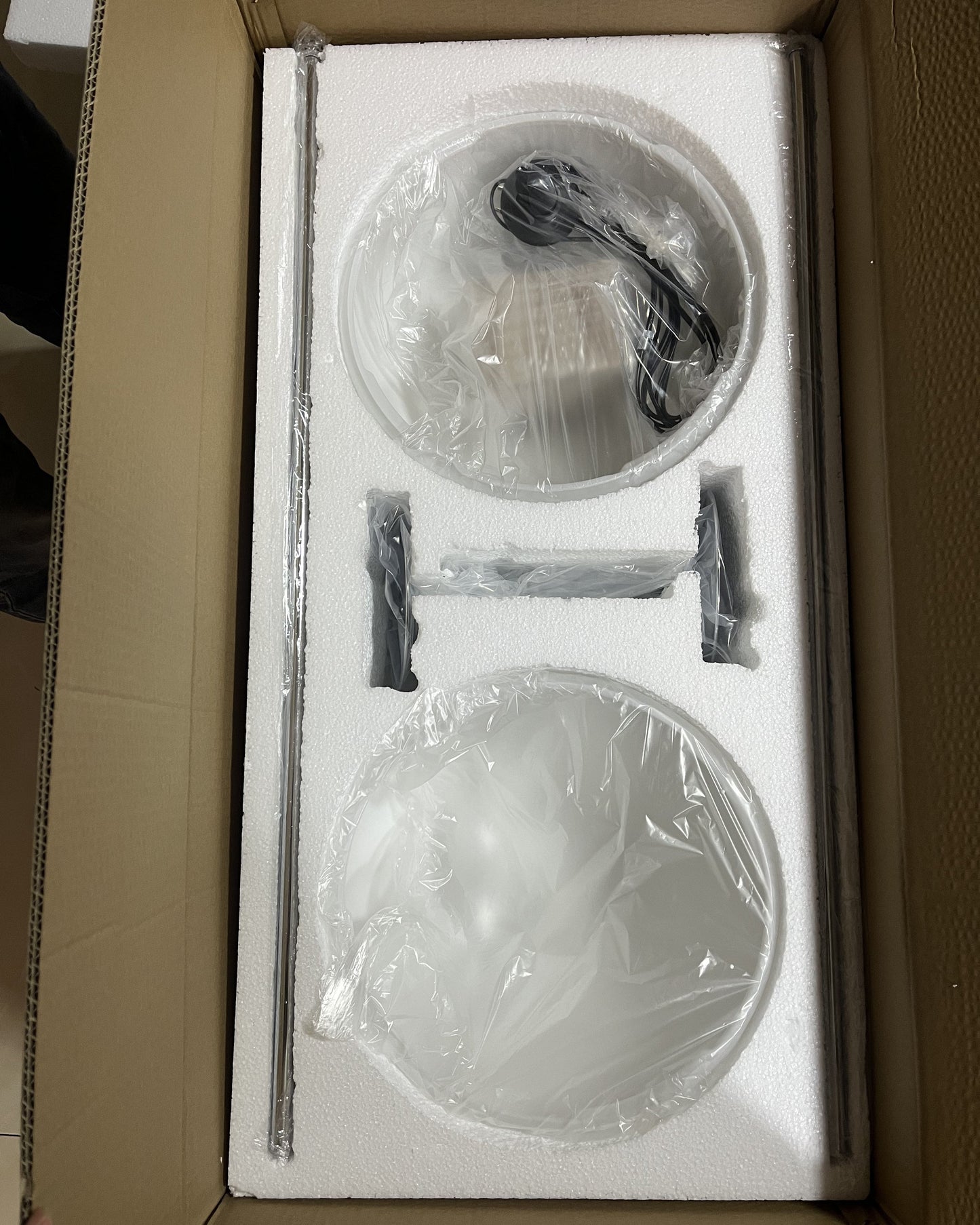 Moderne Vloerlamp met Chroomafwerking en Acrylbollen – Sfeervolle Verlichting voor Woonkamer en Slaapkamer