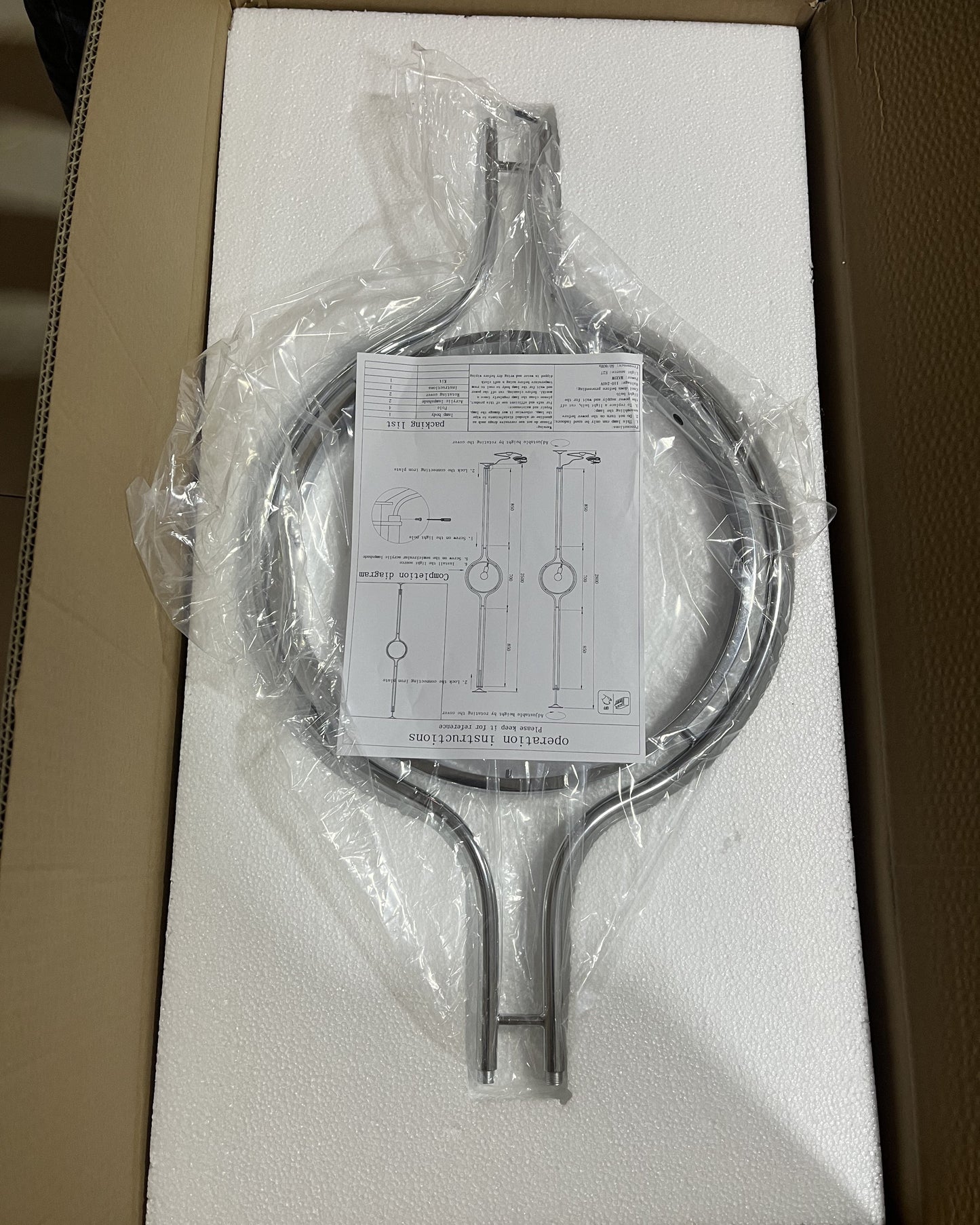 Moderne Vloerlamp met Chroomafwerking en Acrylbollen – Sfeervolle Verlichting voor Woonkamer en Slaapkamer