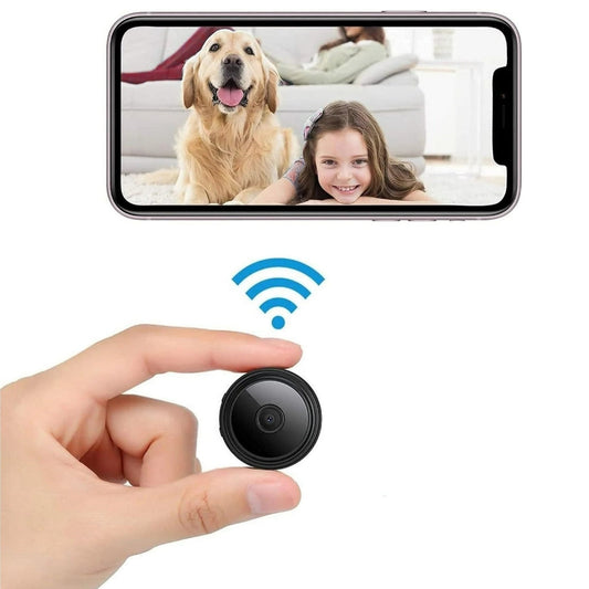 Draadloze Beveiligingscamera 1080p HD Mini met Nachtvisie Magnetische Bevestiging Bewegingsdetectie Binnen