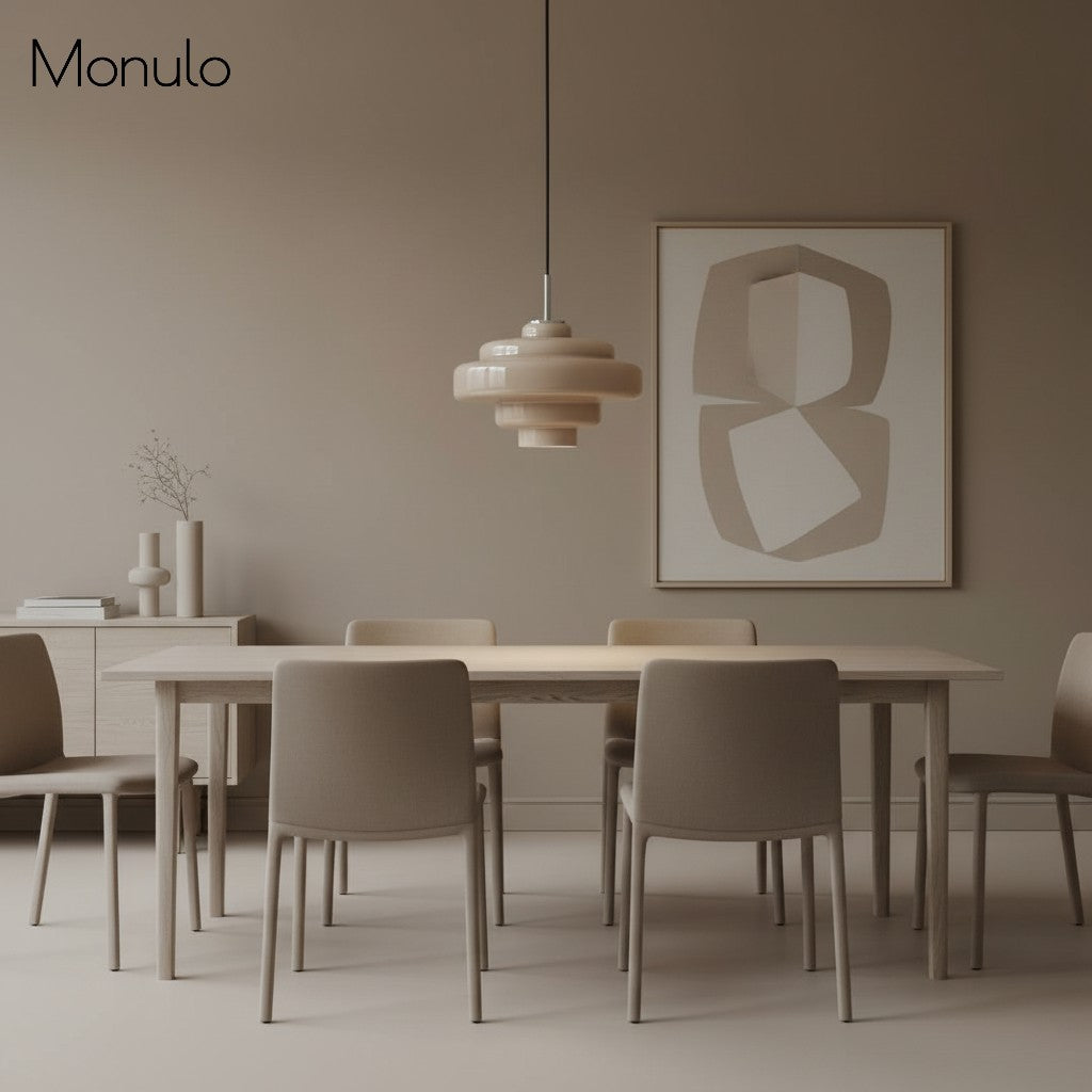 Gekleurde Glazen Hanglamp met Verstelbare Ophanging – Moderne Lichtpunt voor Eetkamer Keuken Woonkamer