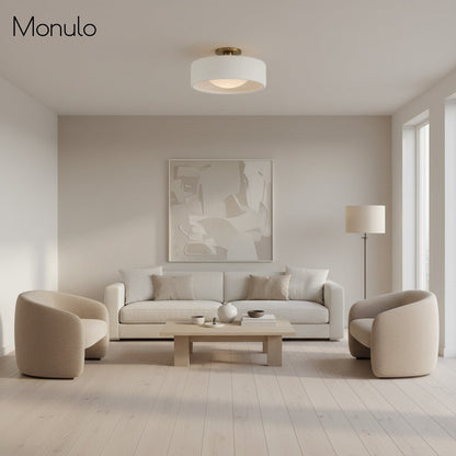 Porselein Plafondlamp Rond Modern – Zachte Sfeerverlichting voor Gang Kantoor Keuken