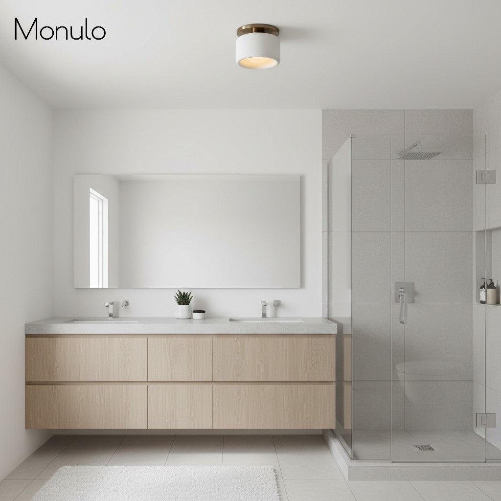 Porselein Plafondlamp Rond Modern – Zachte Sfeerverlichting voor Gang Kantoor Keuken