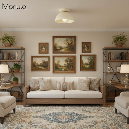 Minimalistische Plafondlamp Dome voor Compacte Ruimtes – Opbouwspot Beschikbaar in Meerdere Kleuren