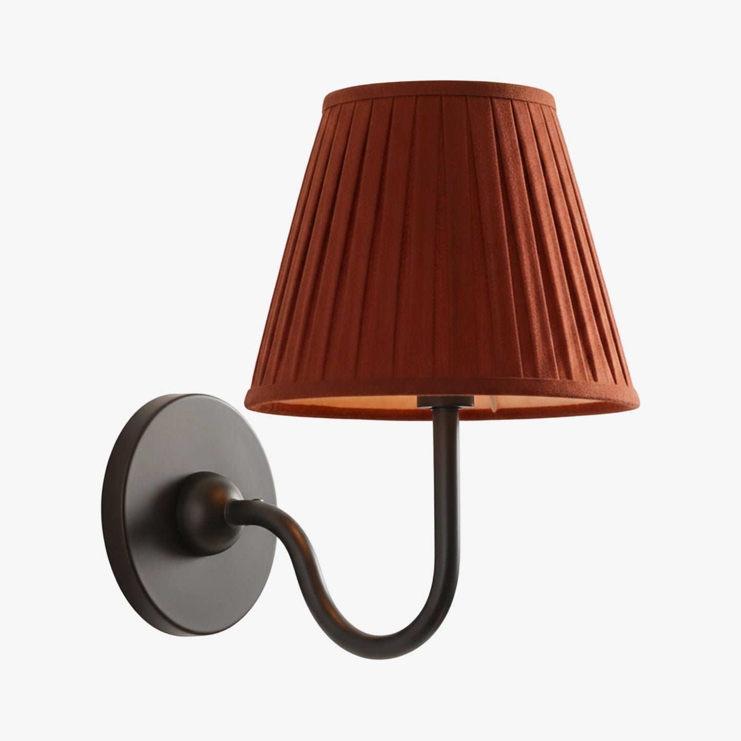 Wandlamp met Geplisseerde Stoffen Kap – Klassieke Verlichting voor Slaapkamer en Woonkamer