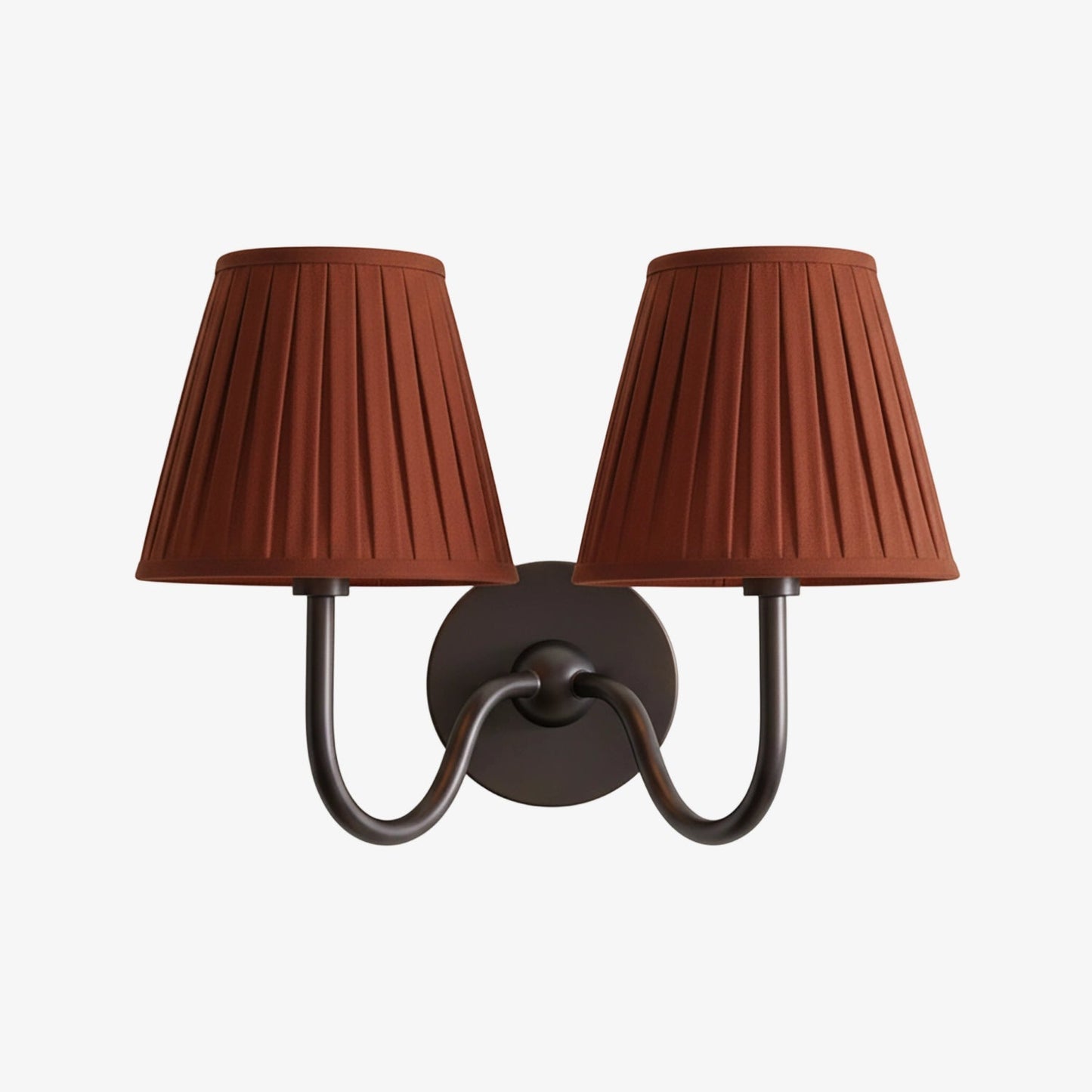 Wandlamp met Geplisseerde Stoffen Kap – Klassieke Verlichting voor Slaapkamer en Woonkamer