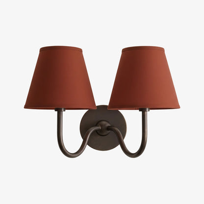 Wandlamp met Geplisseerde Stoffen Kap – Klassieke Verlichting voor Slaapkamer en Woonkamer