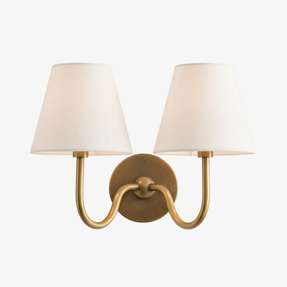 Wandlamp met Geplisseerde Stoffen Kap – Klassieke Verlichting voor Slaapkamer en Woonkamer