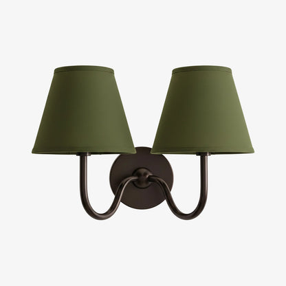 Wandlamp met Geplisseerde Stoffen Kap – Klassieke Verlichting voor Slaapkamer en Woonkamer