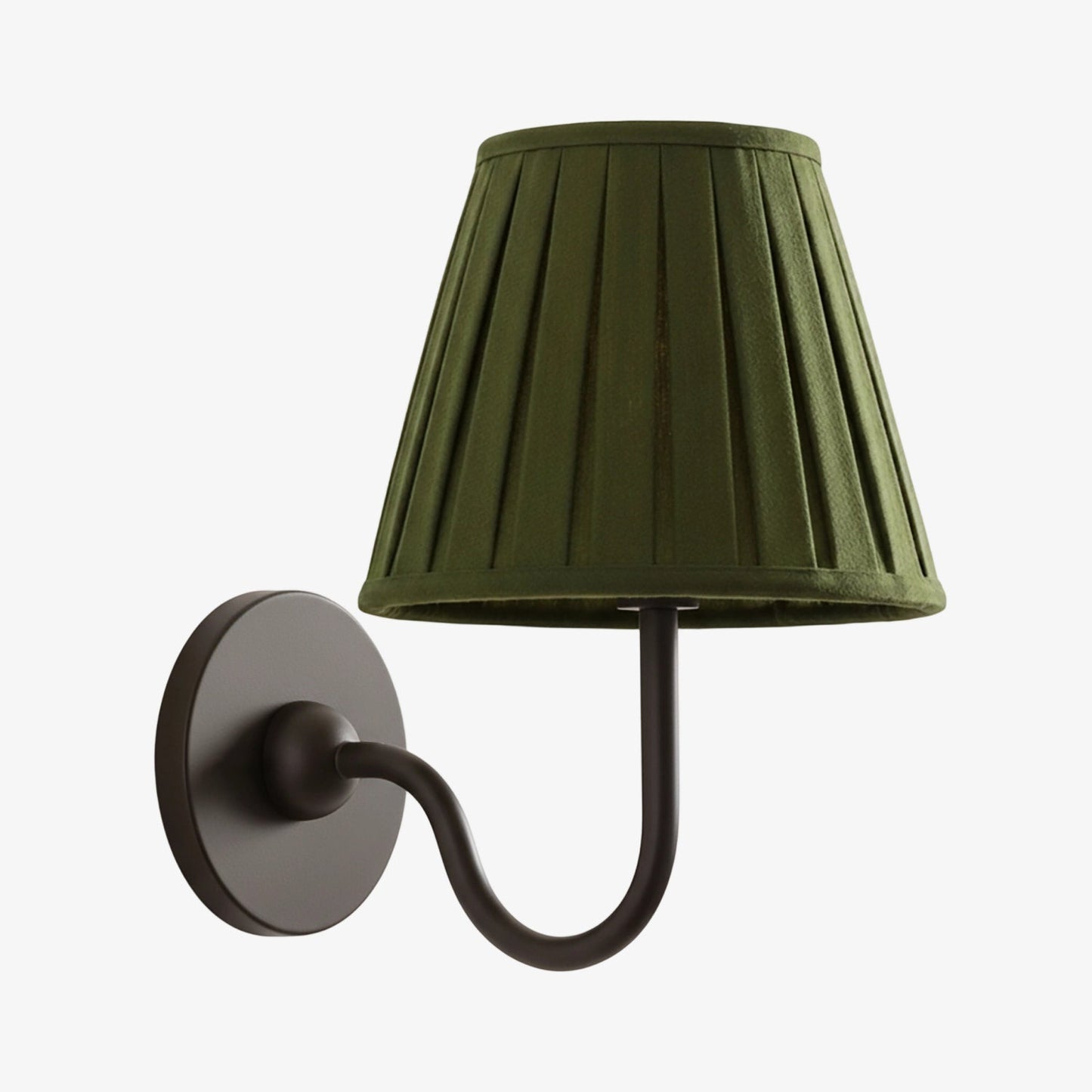 Wandlamp met Geplisseerde Stoffen Kap – Klassieke Verlichting voor Slaapkamer en Woonkamer