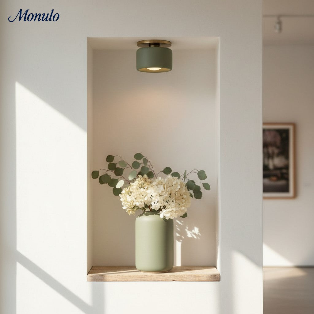 Porselein Plafondlamp Rond Modern – Zachte Sfeerverlichting voor Gang Kantoor Keuken