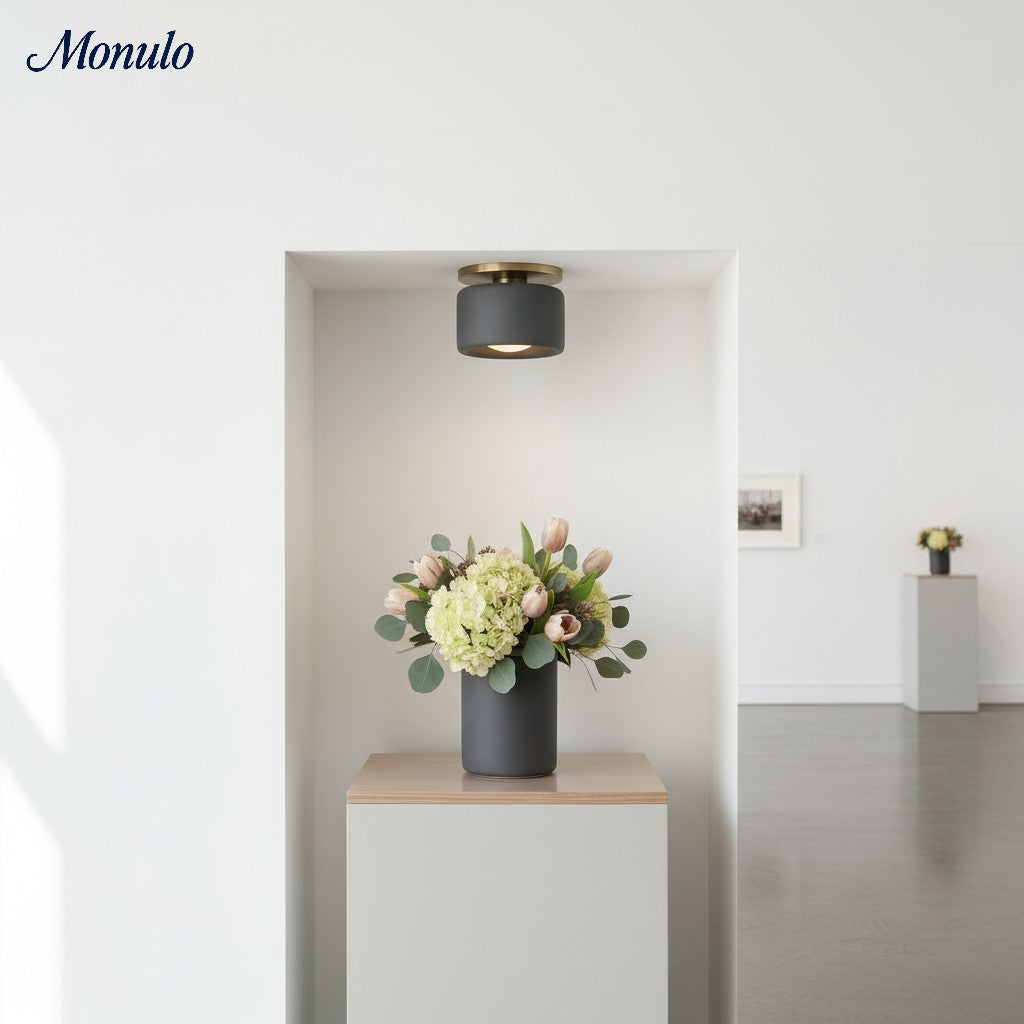 Porselein Plafondlamp Rond Modern – Zachte Sfeerverlichting voor Gang Kantoor Keuken