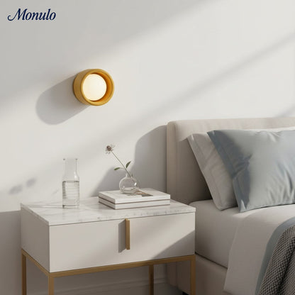 Keramische Ronde Wandlamp Wit Minimalistisch Flush Mount Verlichting voor Hal en Gang