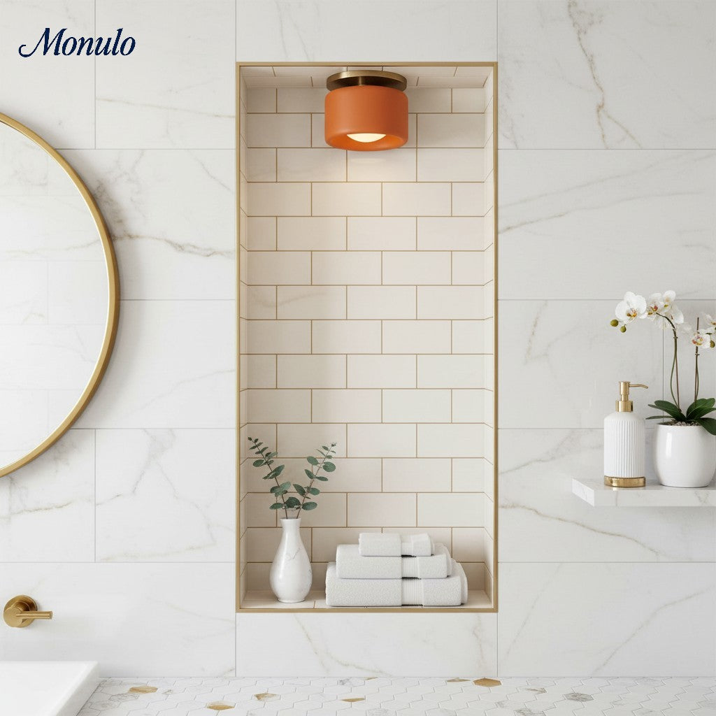 Porselein Plafondlamp Rond Modern – Zachte Sfeerverlichting voor Gang Kantoor Keuken