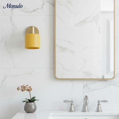 Keramische Ronde Wandlamp Wit Minimalistisch Flush Mount Verlichting voor Hal en Gang