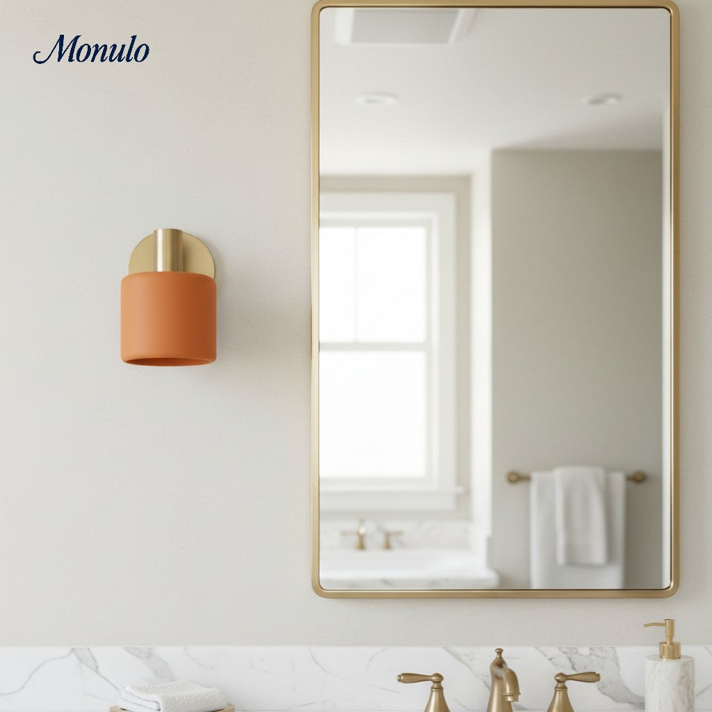 Keramische Ronde Wandlamp Wit Minimalistisch Flush Mount Verlichting voor Hal en Gang