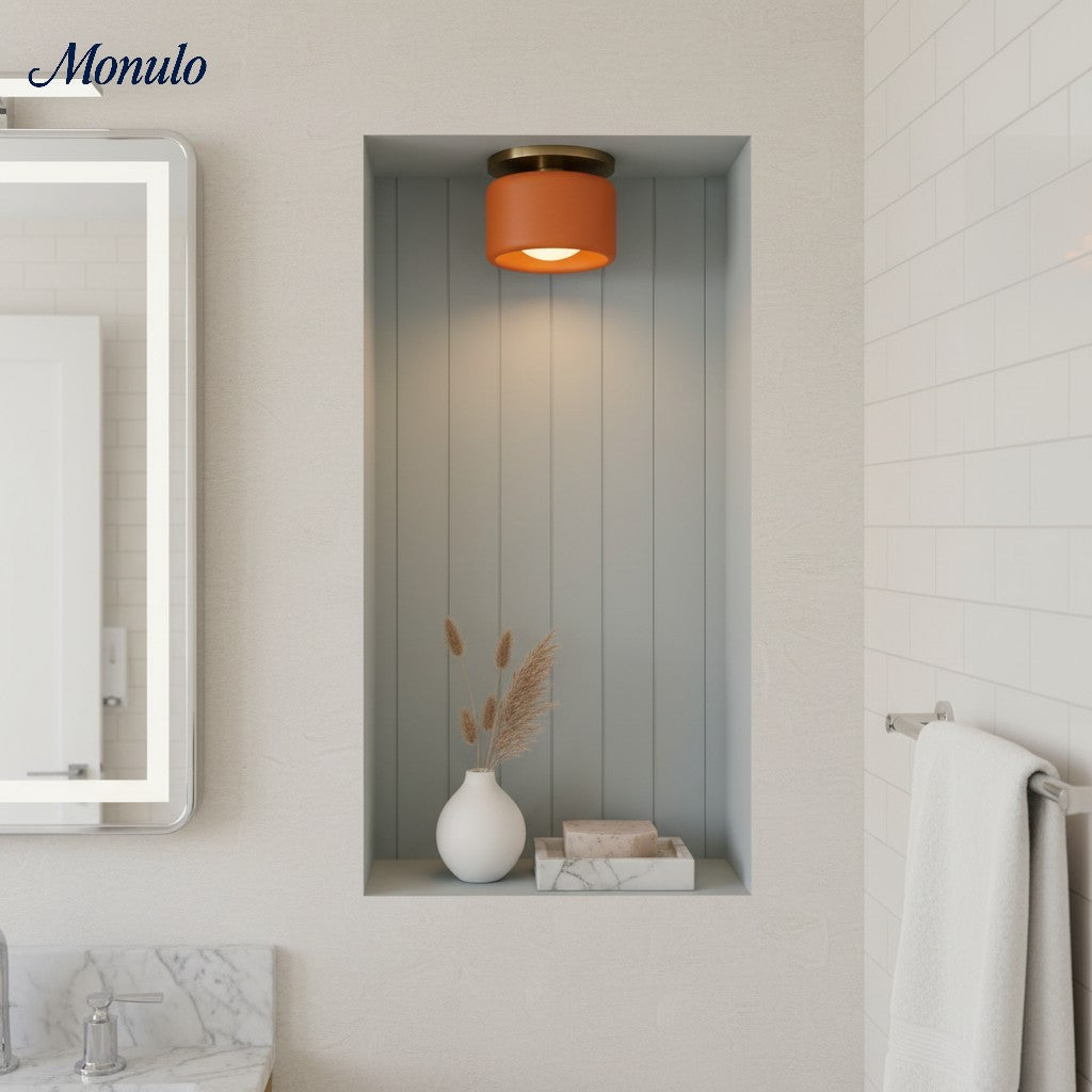 Porselein Plafondlamp Rond Modern – Zachte Sfeerverlichting voor Gang Kantoor Keuken