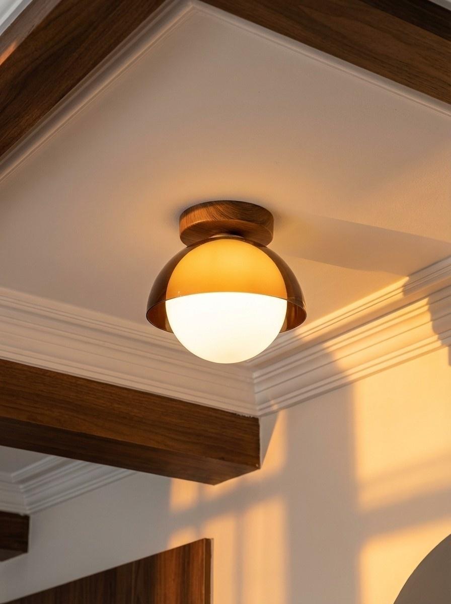 Vintage Plafondlamp met Zonsondergangstinten voor Gang en Entree – Moderne Sfeerverlichting