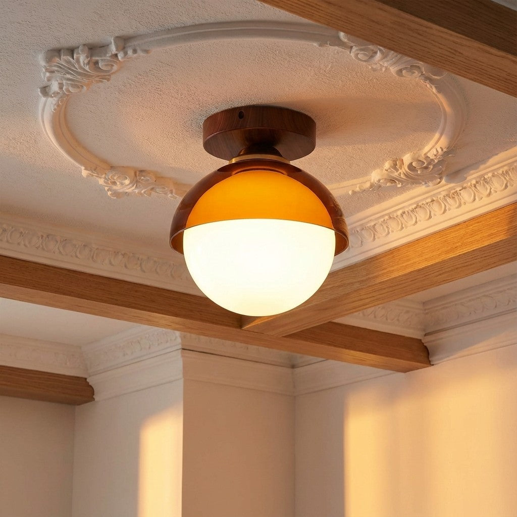 Vintage Plafondlamp met Zonsondergangstinten voor Gang en Entree – Moderne Sfeerverlichting