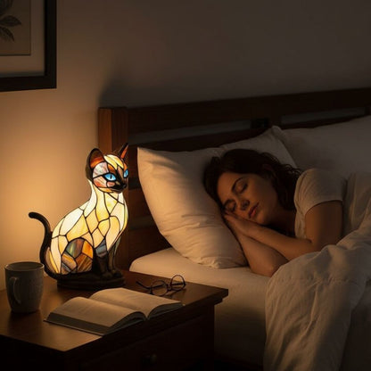 Handgemaakte Kattenverlichting Warm Licht Decoratieve Tafellamp Sfeerverlichting Dierendesign Nachtkastje Slaapkamer Woonkamer Geschenk Kattenliefhebber