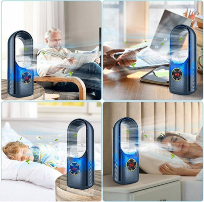 Stille Draagbare Aircooler met Klingenloze Ventilator voor Thuis en Kantoor