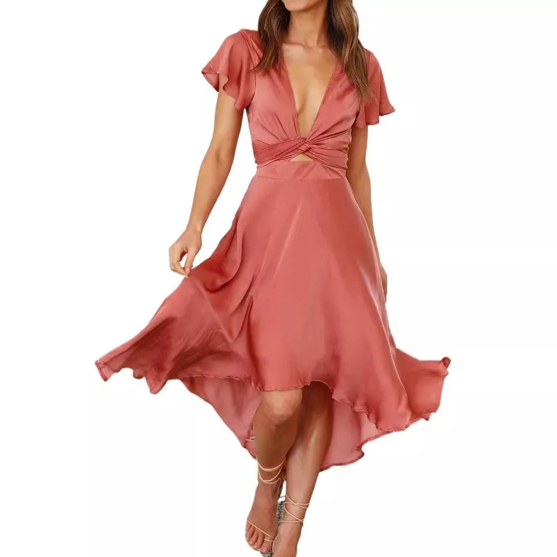 Midi Jurk Elegante Filippa Voor Vrouw