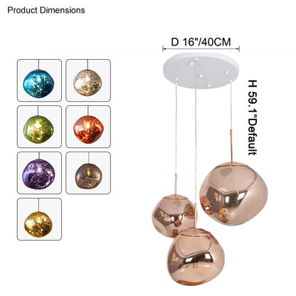 Hanglamp Melt Design Acryl LED Warm Wit Dimbaar Woonkamer Eetkamer Restaurant Slaapkamer