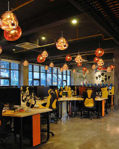 Hanglamp Melt Design Acryl LED Warm Wit Dimbaar Woonkamer Eetkamer Restaurant Slaapkamer