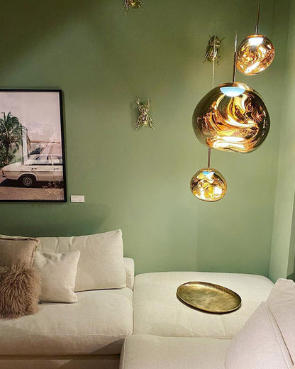 Hanglamp Melt Design Acryl LED Warm Wit Dimbaar Woonkamer Eetkamer Restaurant Slaapkamer