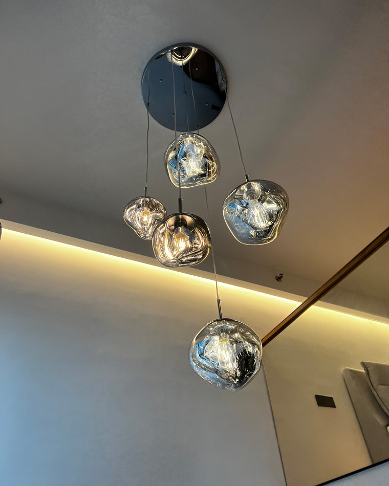Hanglamp Melt Design Acryl LED Warm Wit Dimbaar Woonkamer Eetkamer Restaurant Slaapkamer