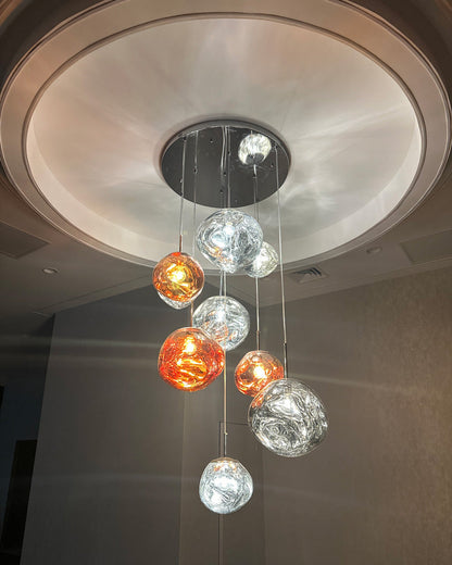 Hanglamp Melt Design Acryl LED Warm Wit Dimbaar Woonkamer Eetkamer Restaurant Slaapkamer