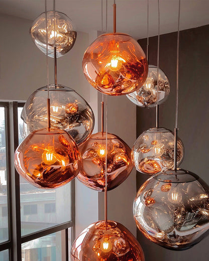 Hanglamp Melt Design Acryl LED Warm Wit Dimbaar Woonkamer Eetkamer Restaurant Slaapkamer