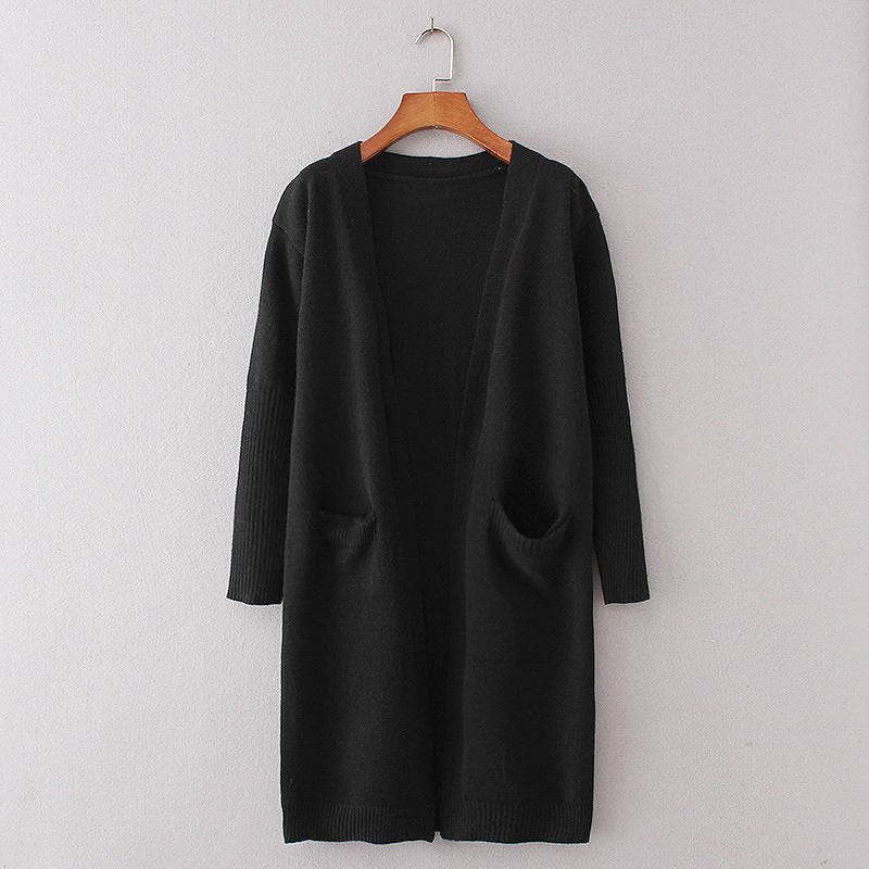 Dames Vest Warm met Grote Zakken Lange Stijlvolle Jas