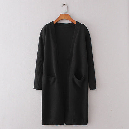 Dames Vest Warm met Grote Zakken Lange Stijlvolle Jas