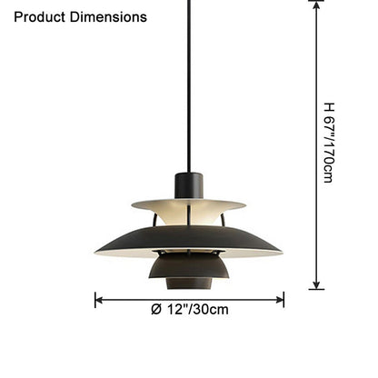 Scandinavische Hanglamp Eettafel Metaal Kleurrijk Retro Deens Design Woonkamer Keukeneiland
