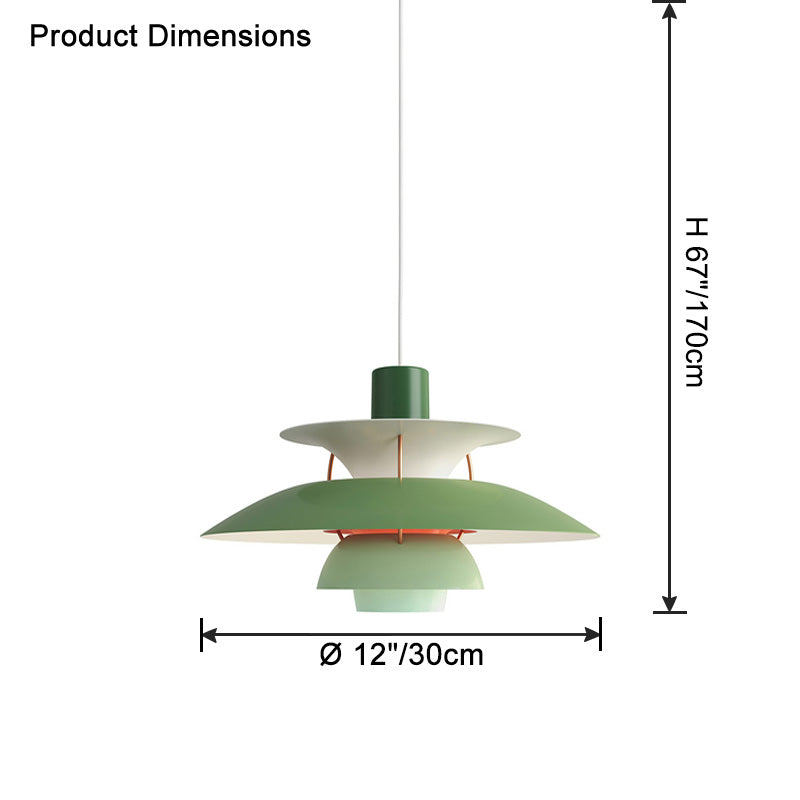 Scandinavische Hanglamp Eettafel Metaal Kleurrijk Retro Deens Design Woonkamer Keukeneiland