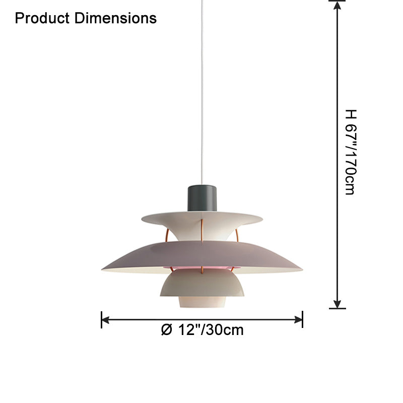 Scandinavische Hanglamp Eettafel Metaal Kleurrijk Retro Deens Design Woonkamer Keukeneiland