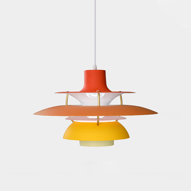 Scandinavische Hanglamp Eettafel Metaal Kleurrijk Retro Deens Design Woonkamer Keukeneiland