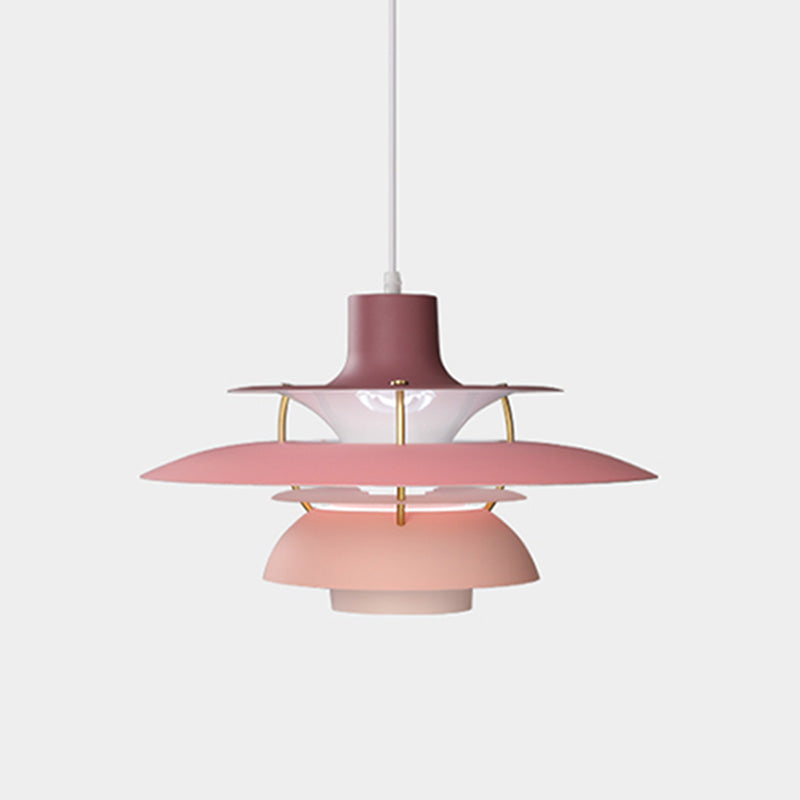 Scandinavische Hanglamp Eettafel Metaal Kleurrijk Retro Deens Design Woonkamer Keukeneiland
