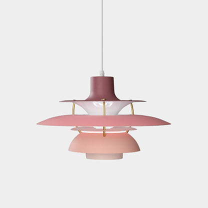Scandinavische Hanglamp Eettafel Metaal Kleurrijk Retro Deens Design Woonkamer Keukeneiland