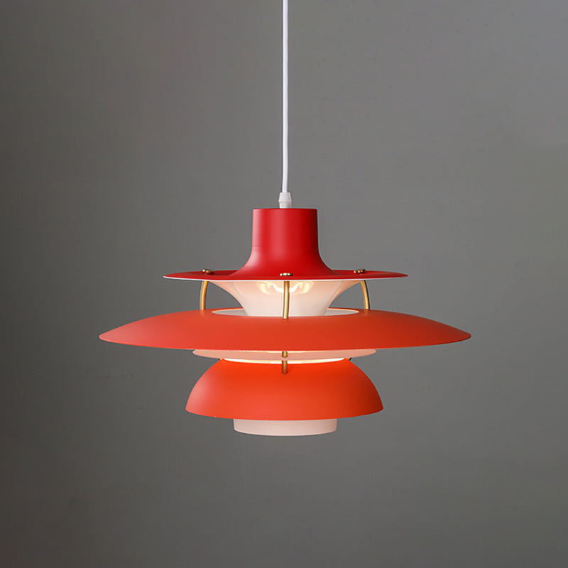 Scandinavische Hanglamp Eettafel Metaal Kleurrijk Retro Deens Design Woonkamer Keukeneiland