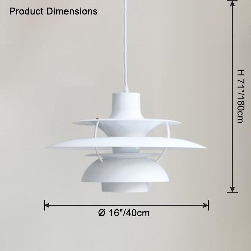 Scandinavische Hanglamp Eettafel Metaal Kleurrijk Retro Deens Design Woonkamer Keukeneiland