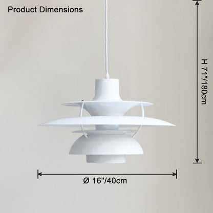 Scandinavische Hanglamp Eettafel Metaal Kleurrijk Retro Deens Design Woonkamer Keukeneiland