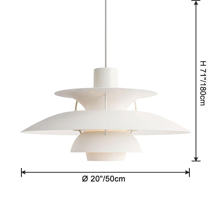 Scandinavische Hanglamp Eettafel Metaal Kleurrijk Retro Deens Design Woonkamer Keukeneiland