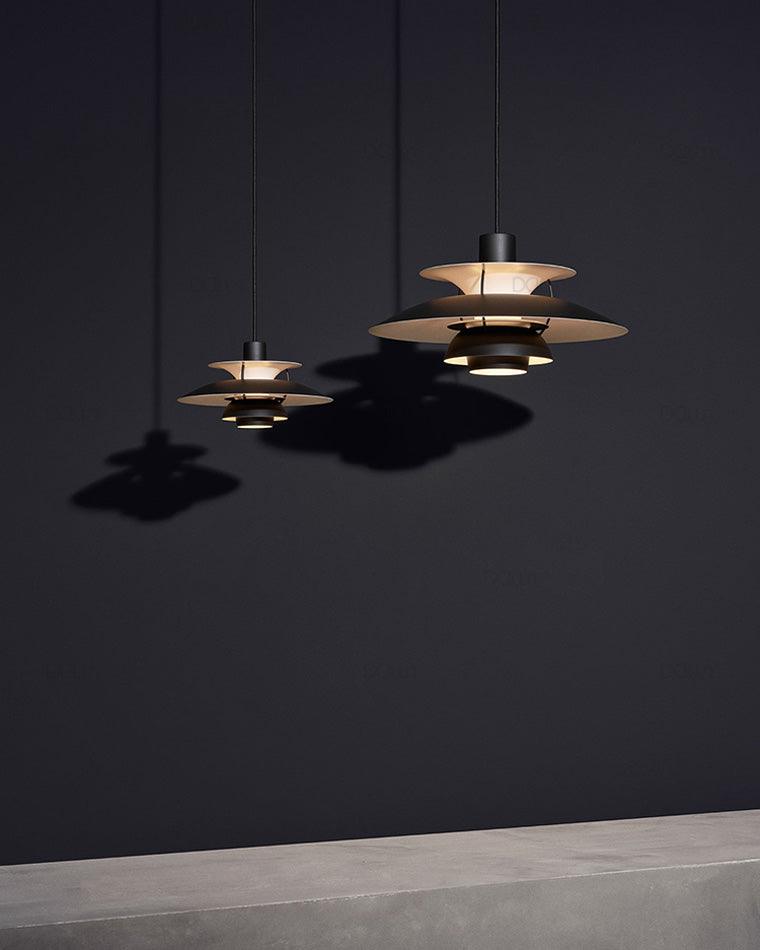 Scandinavische Hanglamp Eettafel Metaal Kleurrijk Retro Deens Design Woonkamer Keukeneiland